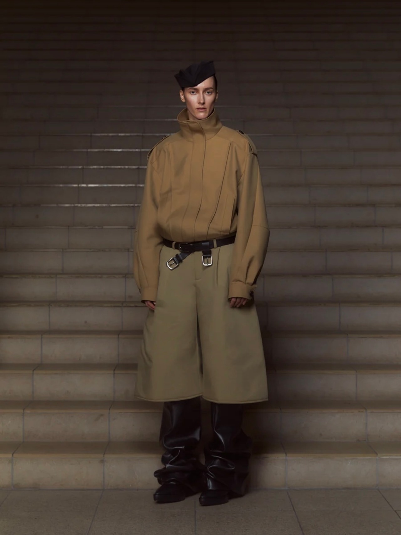【26AW】POOLDE プールデ / ジップブルゾン / Kilt-Hem Zip Blouson - 3