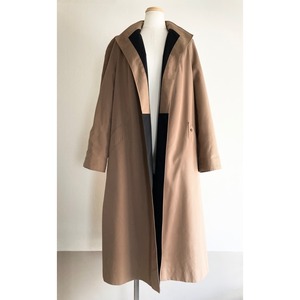 Aigner Black Beige Reversivle Long Coat
