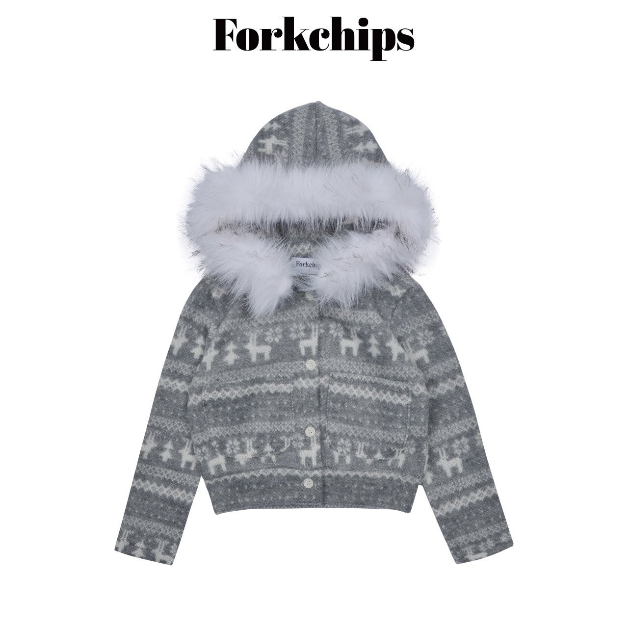 FORK CHIPS［取寄］nordic cardigan 26winter