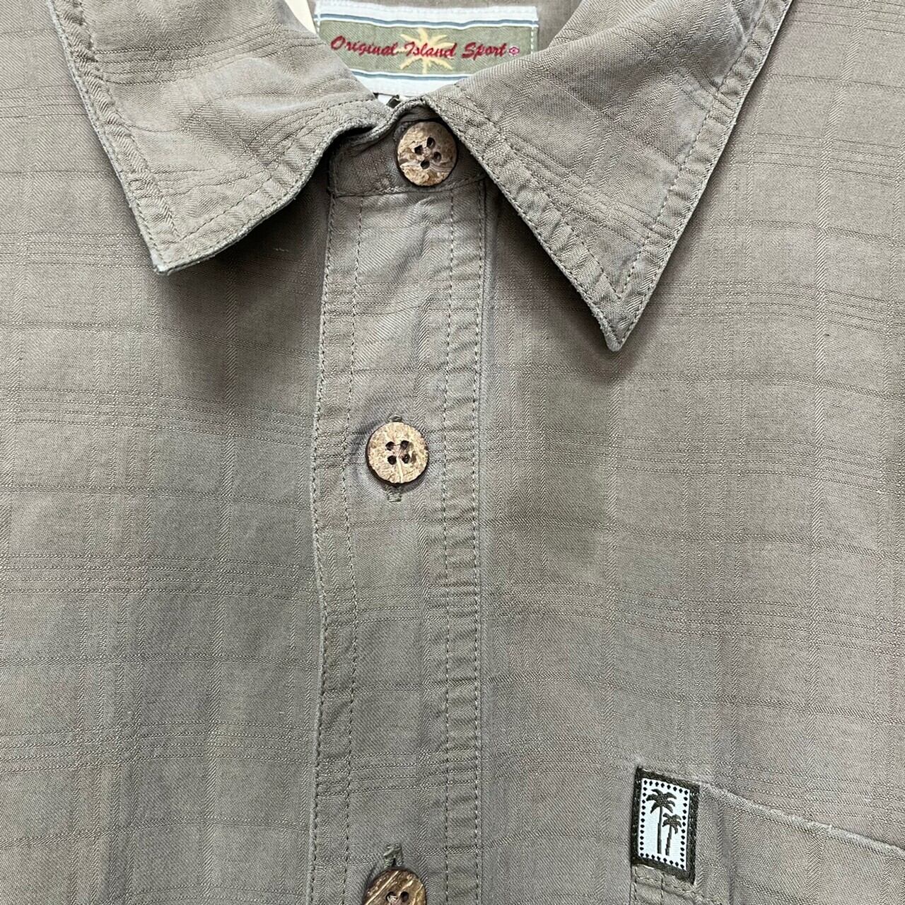 original island sport 長袖シルクシャツ XL シルク100% | 古着屋OLDGREEN