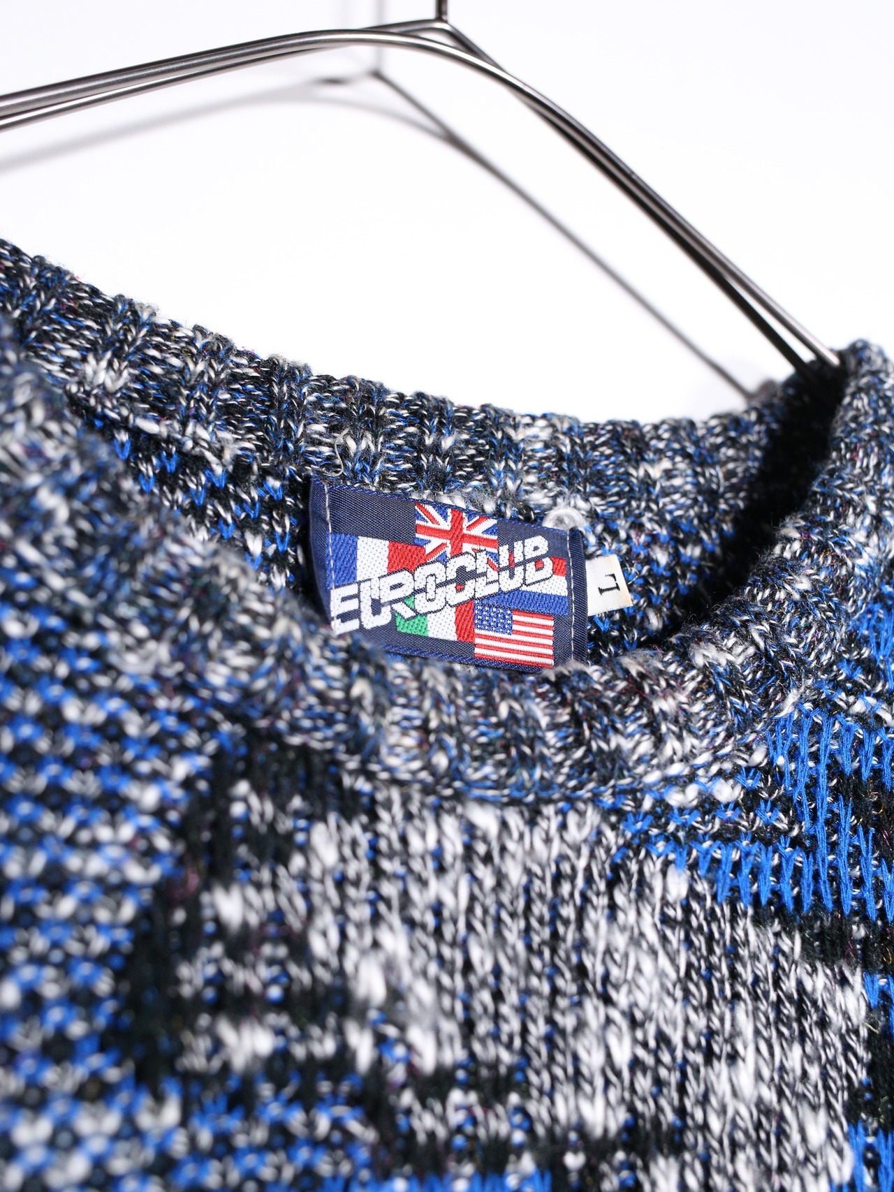 "ギザギザ" multi art pattern good coloring sweater - 13