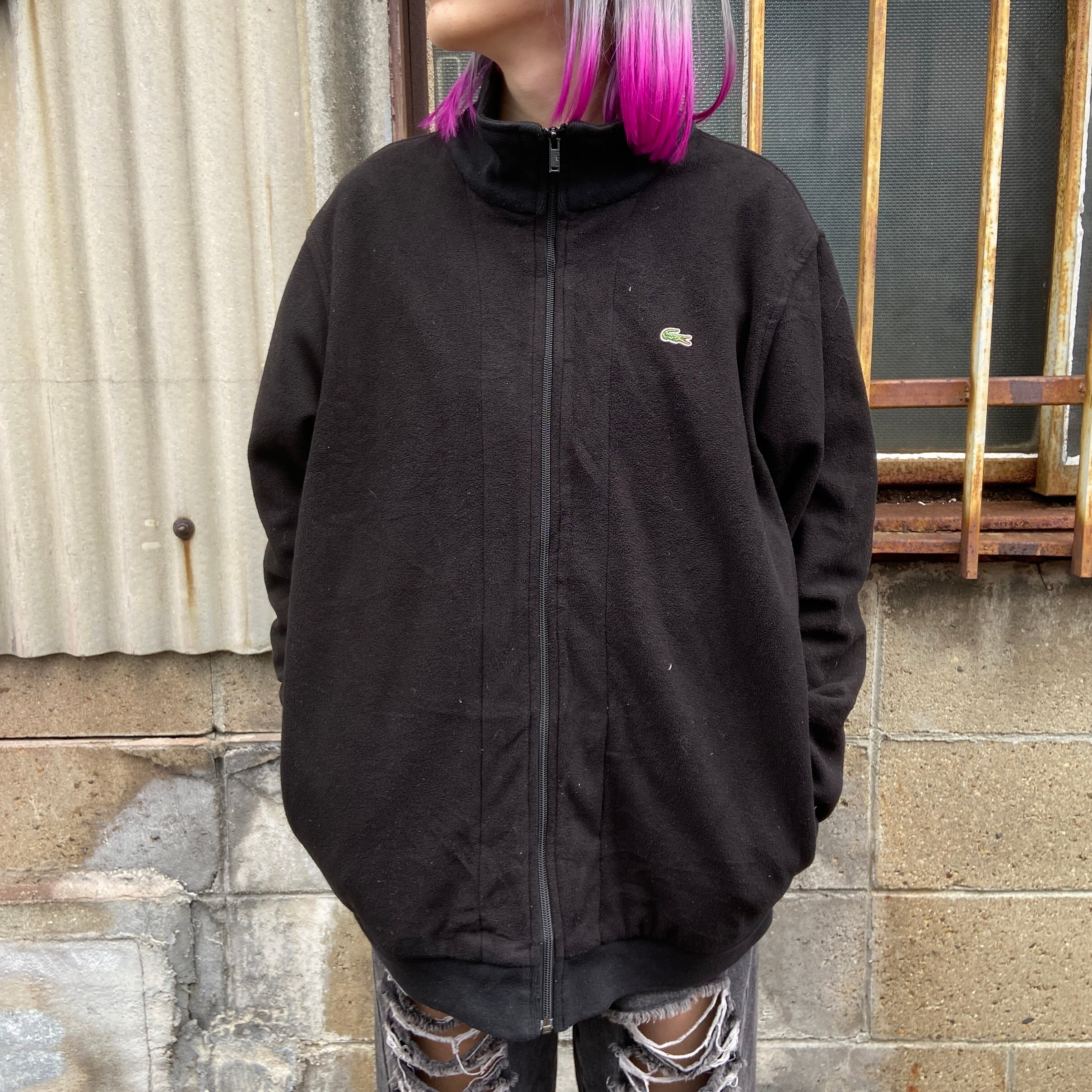 LACOSTE フレンチラコステ フリースジャケット メンズXL相当 古着