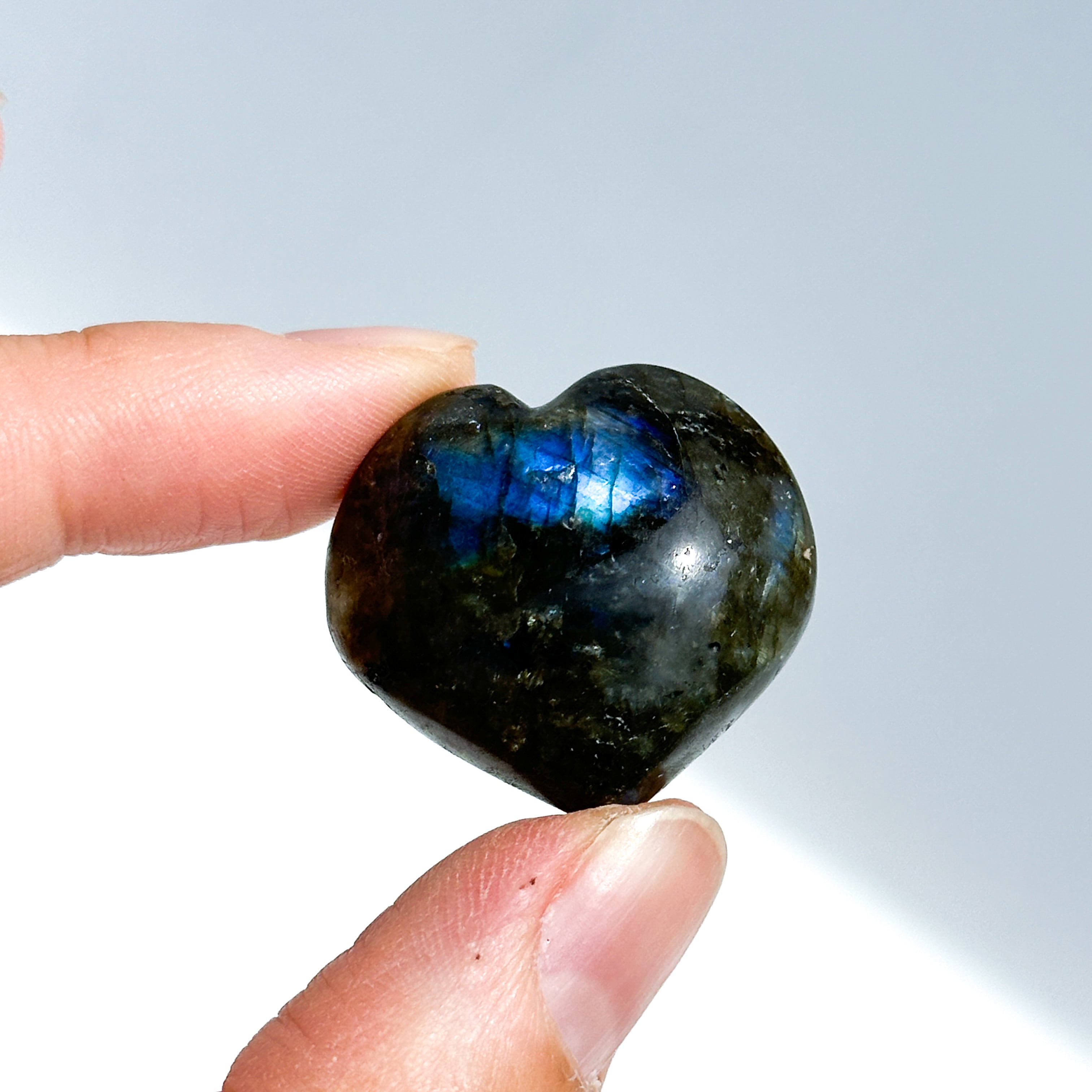 ラブラドライト ハート 04◇ Labradorite ◇天然石・鉱物・パワーストーン・インテリア