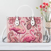 New Version-Luxury Women PU Leather Handbag Paisley 4481