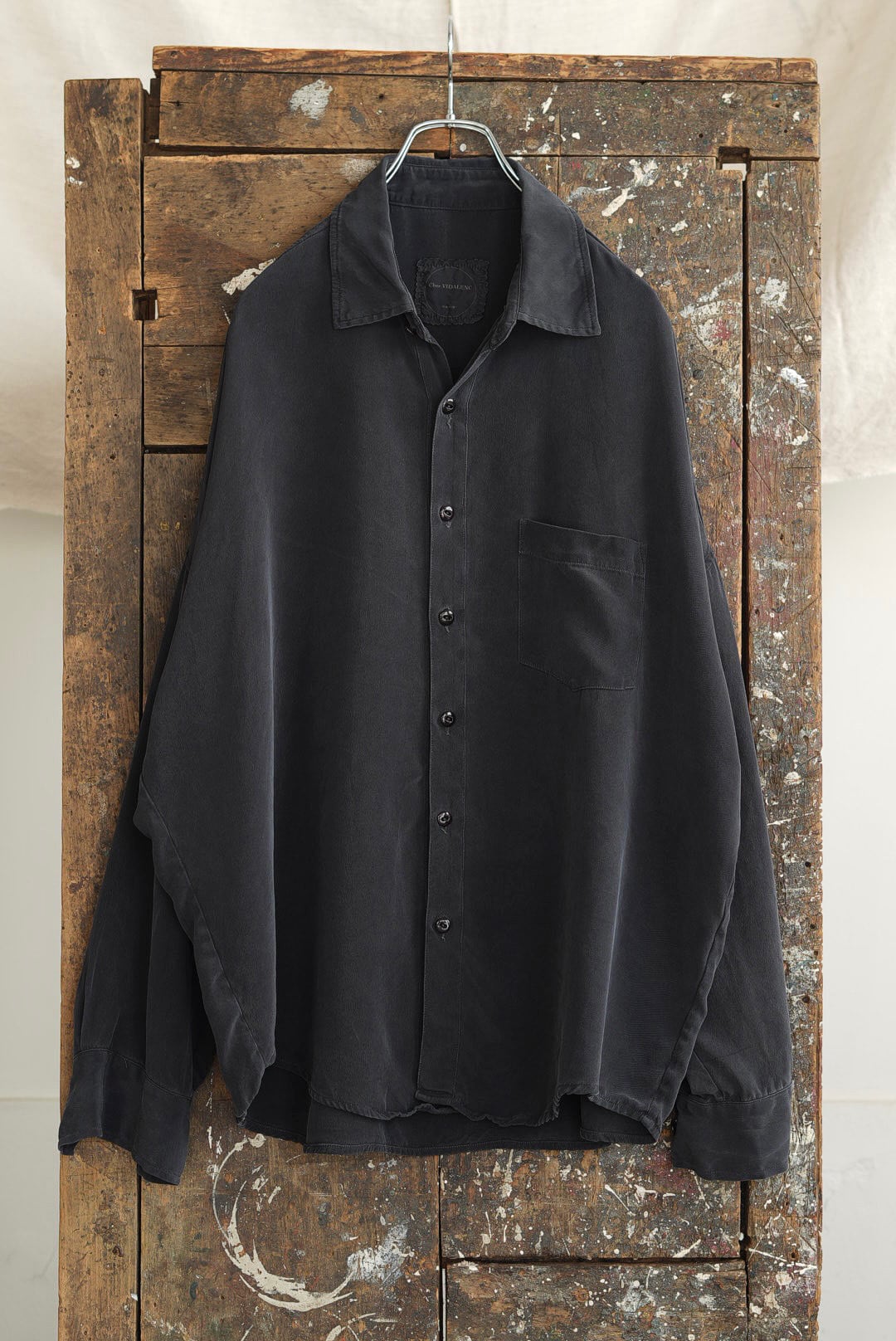 CHEZ VIDALENC - SILK SHIRT AXL (BLACK)