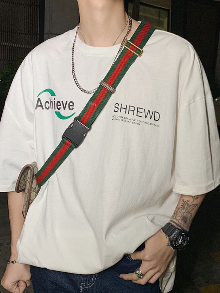 全2色 Tシャツ カットソー プリント カジュアル シンプル