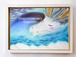 【長野県の山脈にいる龍】 龍の絵 癒し 龍のイラスト 竜 龍神 ヒーリング ドラゴン 優しい  ポスター パステル画 ホスピタルアート  【ポスターフレーム】龍 プレゼント