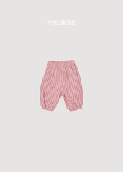 韓国子供服 / 26Autumn / 〖取寄〗valubebe / エンボスパンツ - ストライプ2 / ベビー服 / キッズ服 *6M~S*