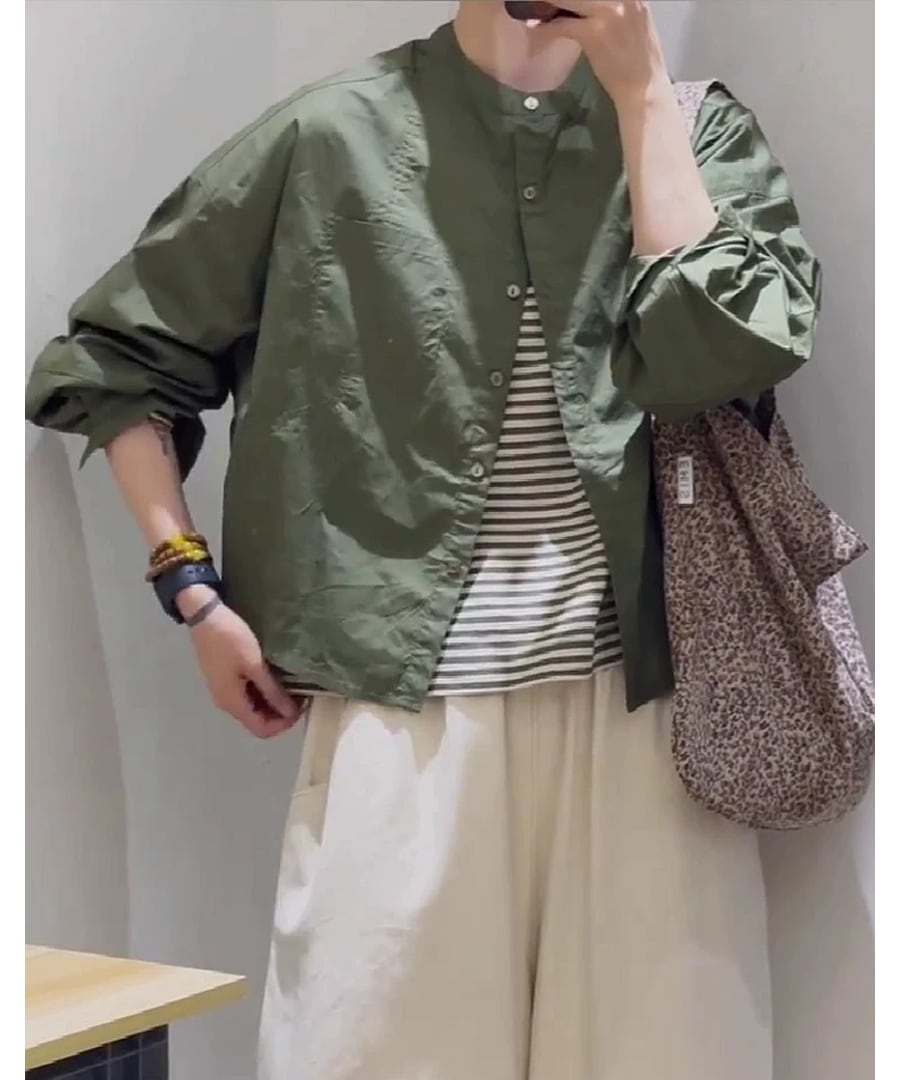 green◆ジャケットシャツ【t-11284】