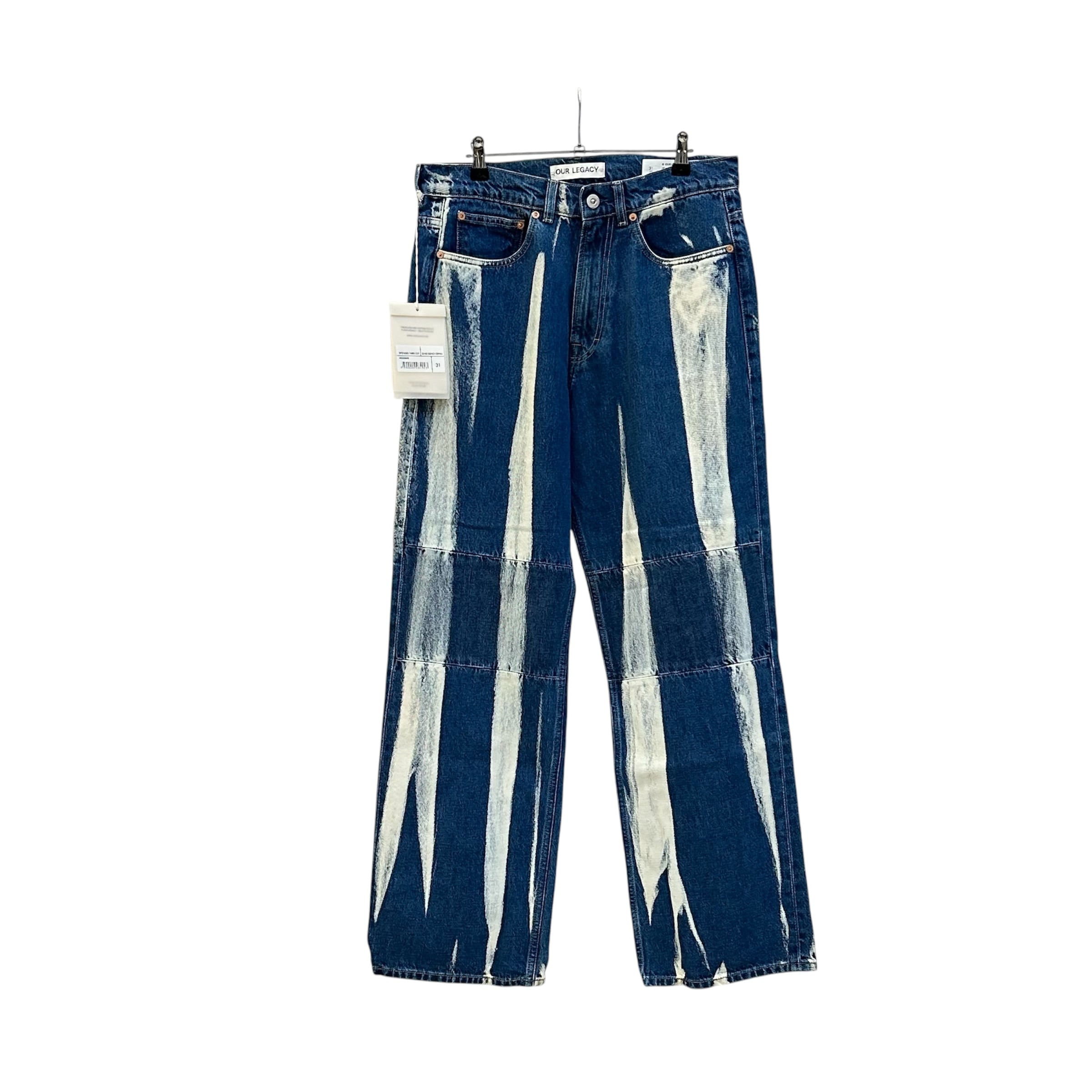 Our legacy bleach denim third cut denim pants