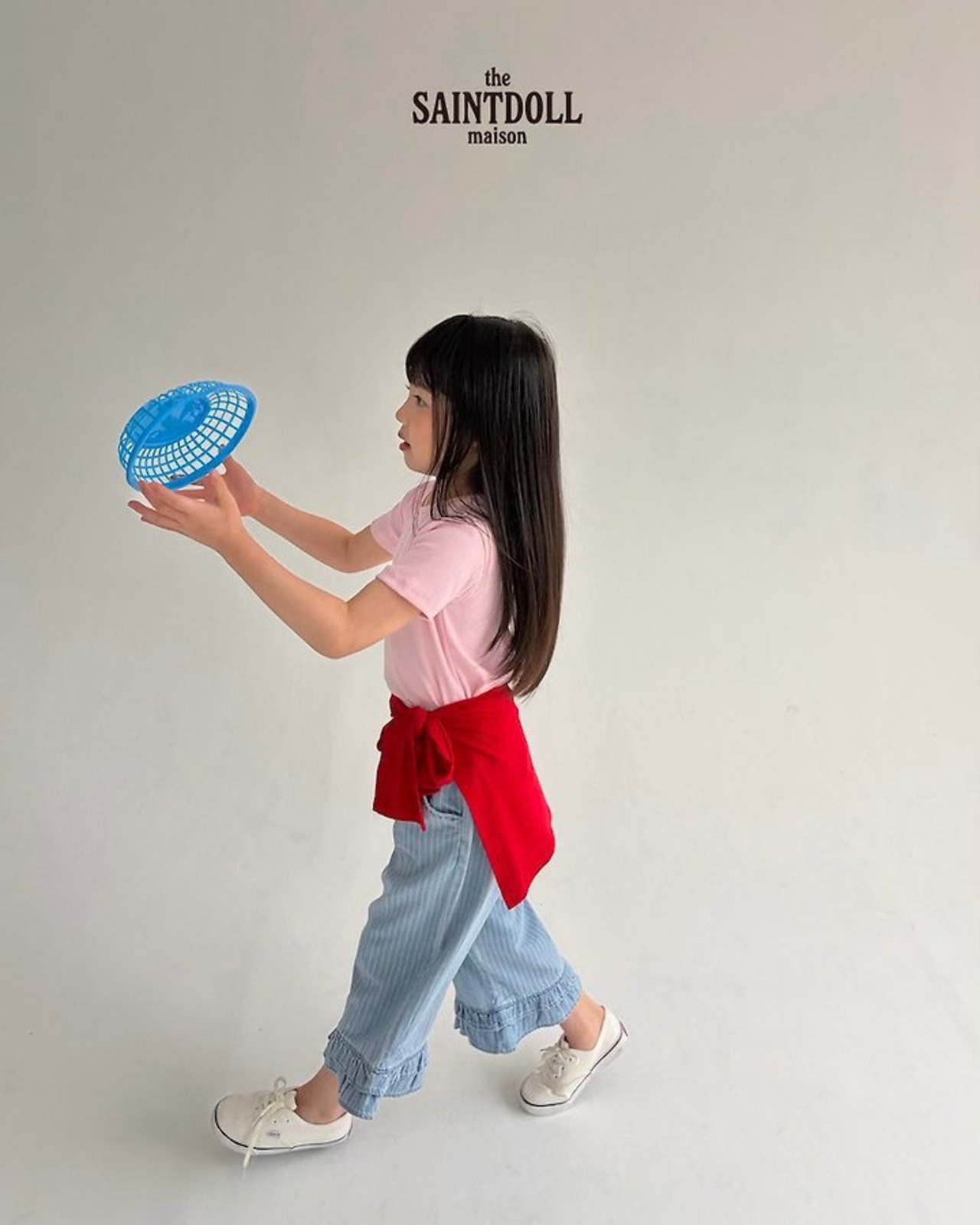 [SAINTDOLL] Petit Frill Denim Pants (JS/JM/JL) / [세인트돌] 쁘띠프릴데님팬츠 (JS/JM/JL)