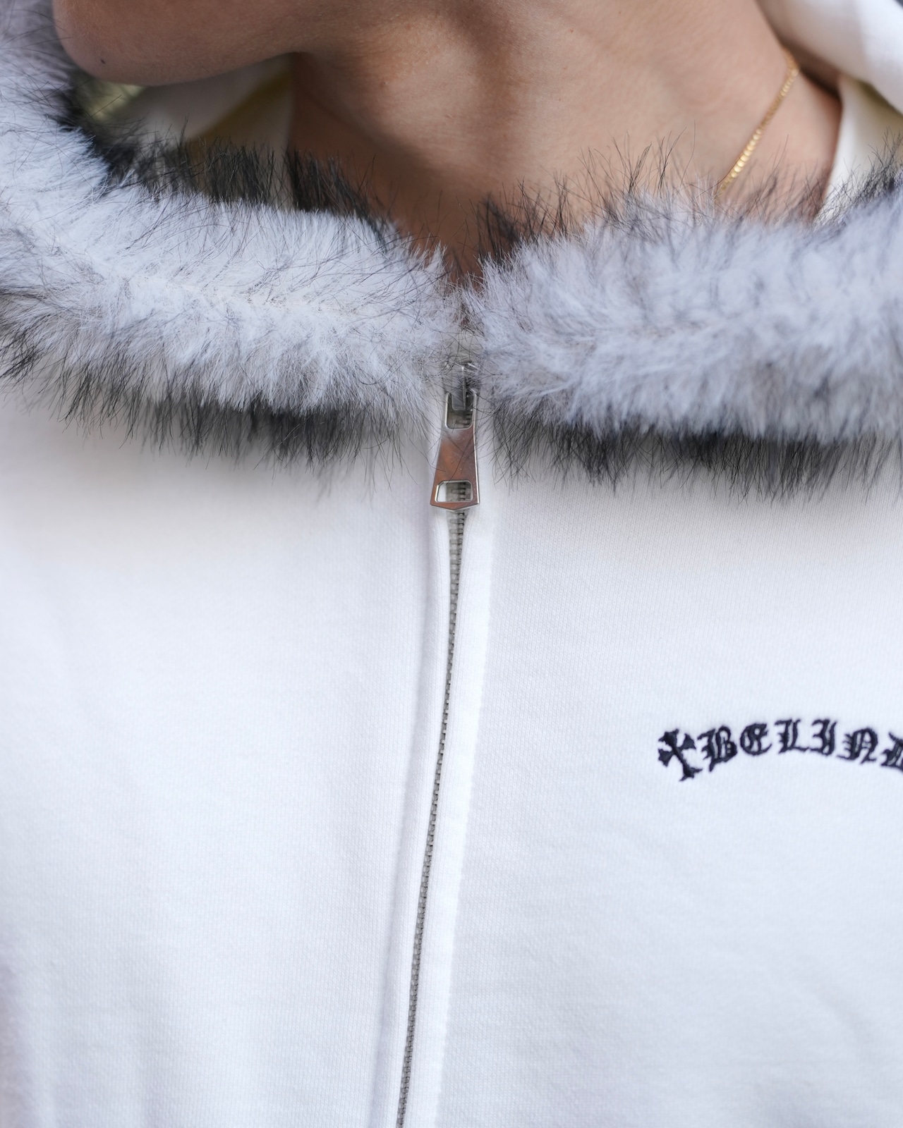 BELINDA FUR ZIP HOODIE【BB25023】