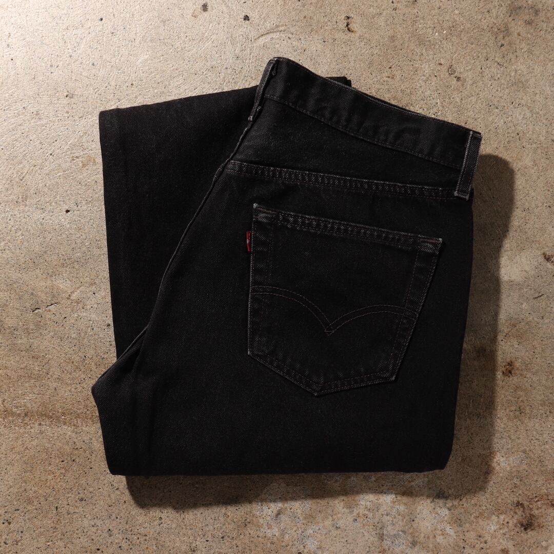 38×36 Levi’s 501 米国製 サルファー染め ブラックデニム