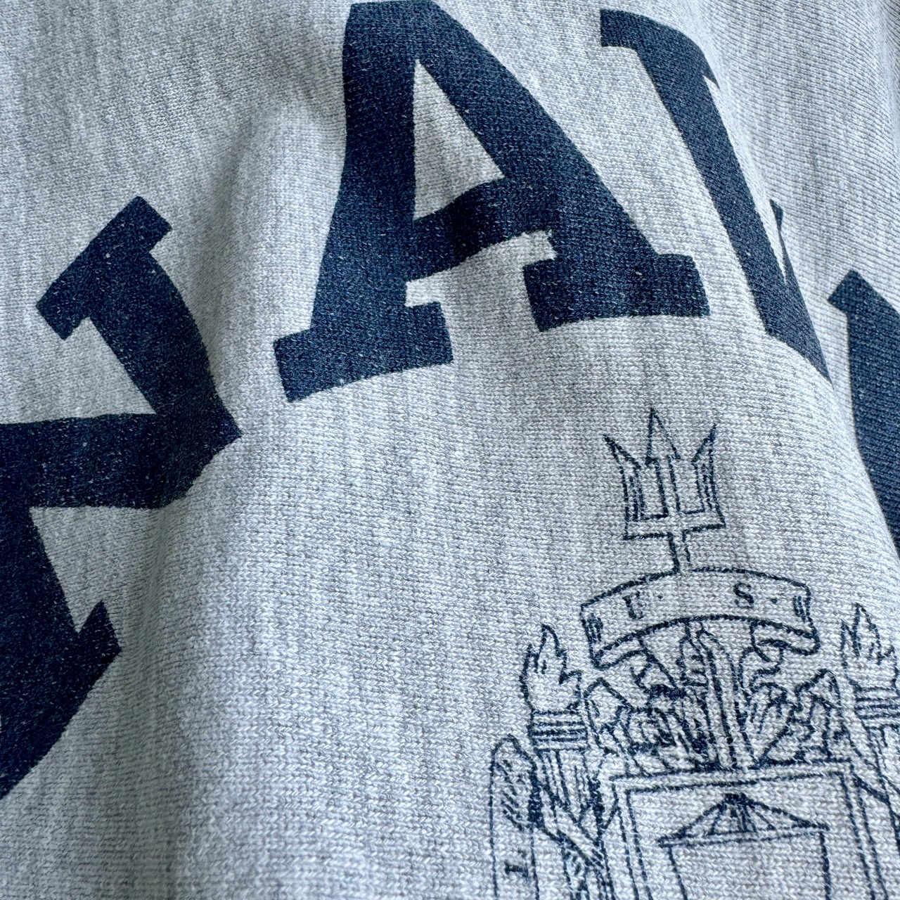 Champion Reverse Weave スウェット USN 染み込みプリント 90s 画像4