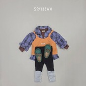 【取寄】SOYBEAN ソフトバイカラー上下セット|秋服|韓国子供服| 26/AT