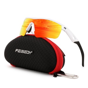 【努力特価】Feisedy キッズ スポーツ サングラス 子供用 偏光 レンズ UVカット TR90超軽量 サングラス ゴルフ ジョギング 野球 バス 釣り 自転車 サイクリング 紫外線カット B2454