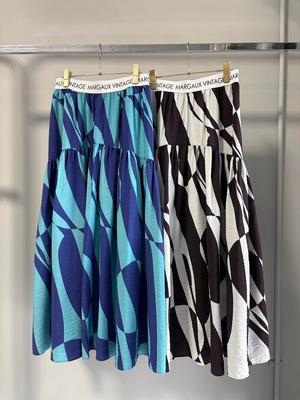 【ご予約】ロゴウエスト時おメトリックスカート 26061【margaux vintage】