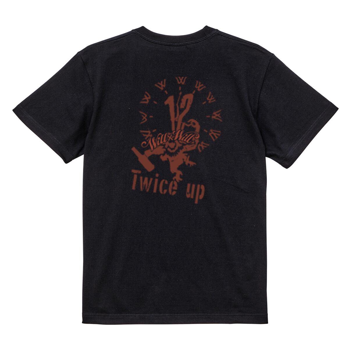 【WillxWill × Twice up】12周年記念コラボTシャツ Black