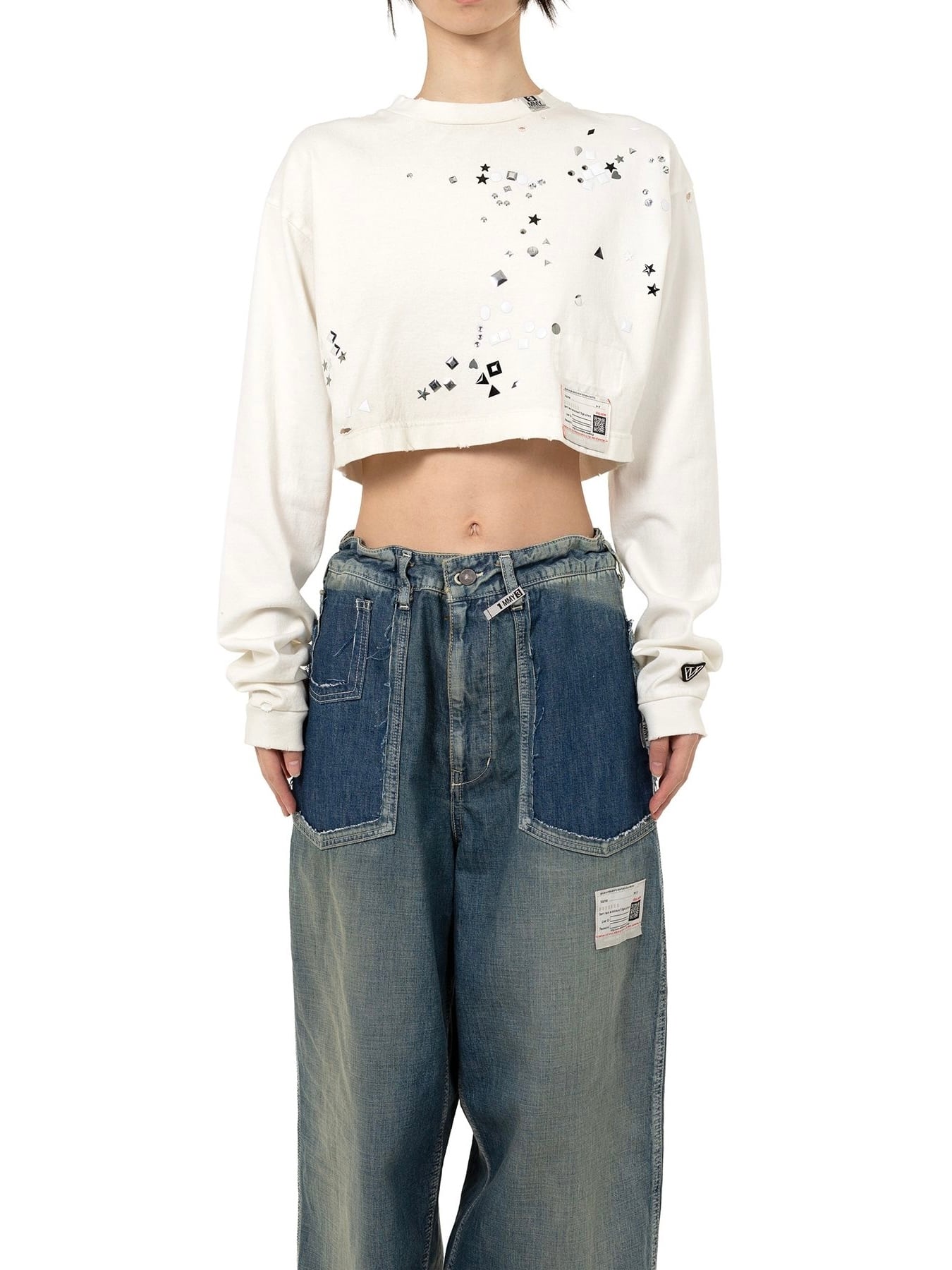 mihara yasuhiro ミハラヤスヒロ　シャツ　25AW 25AW】Maison MIHARA YASUHIRO ミハラヤスヒロ / FEmbellished Cropped