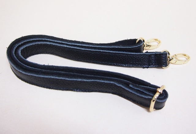 ショルダーストラップ 牛革×キャンバス地1.8cm幅　約70-122ｃｍ