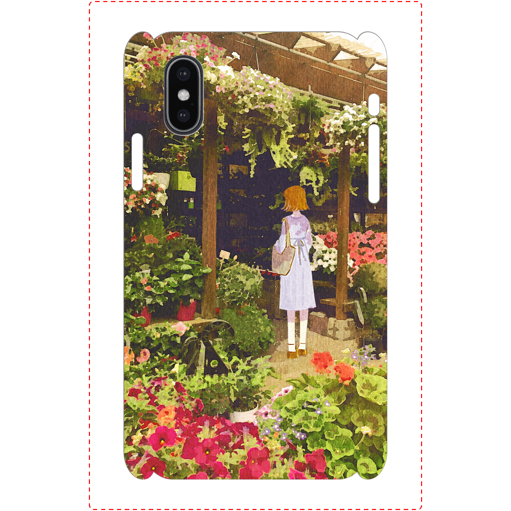 Iphoneケース スマホケース イラスト 可愛い女の子 おしゃれ かわいい エモい 花 風景 綺麗 美しい 景色 ノスタルジック メンズ レディース 女子 Iphone13 12 11 Aquos Sense 4 5 6 Xperia Galaxy Oppo Basio Android アンドロイド ケース 個性的 おすすめ 後ろ姿