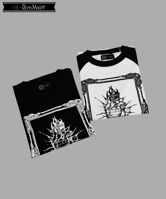 Worship My Heart ロンT【Black&White】