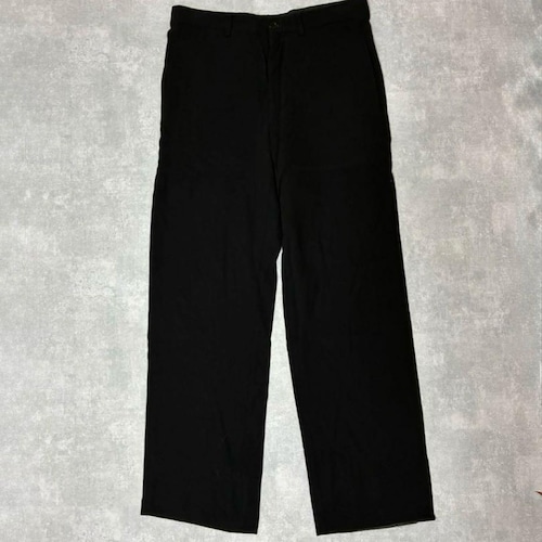 GIORGIO ARMANI スラックス ブラック ビスコース ウール