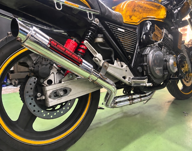 飛燕サイレンサー新品 CB400SF NC39 飛燕 4-2-1 オリジナルマフラー 無地 サイレンサーセット