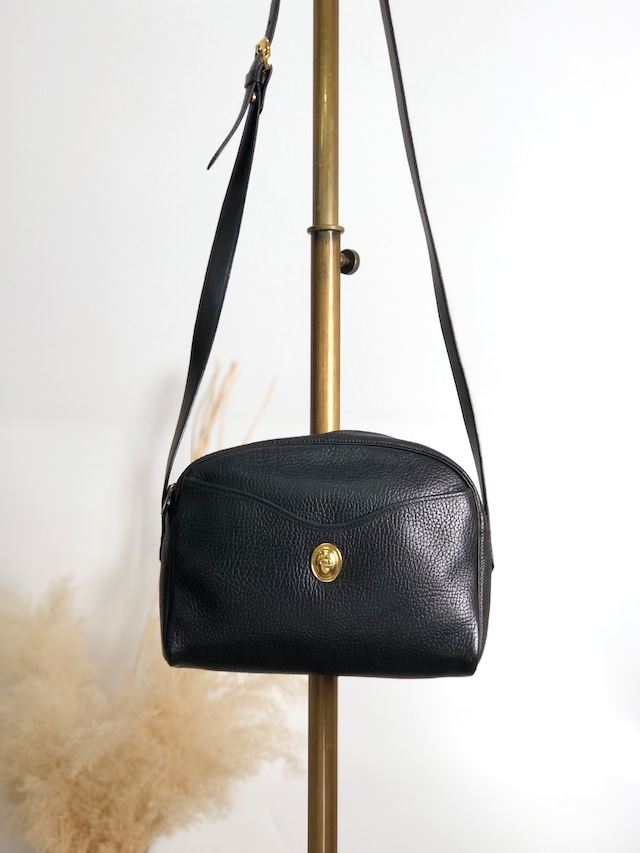 Christian Dior クリスチャン ディオール ショルダーバッグ ブラック CD レザー vintage ヴィンテージ オールド jrz6fp