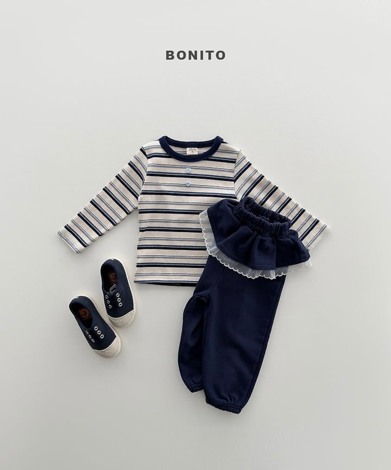 【取寄/韓国直送】BONITO 26/AT ハートボタンTシャツ|夏服|韓国子供服
