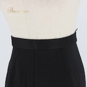 社交ダンス 衣装 スタンダード スカート レッスンウェア Dance Fashion Pier ダンスファッションピア 黒 無地 ブラック系 練習着 ダンス スカート おしゃれ 練習用 ダンス衣装 大人 女性 用 練習 トレーニング 伸縮性 ラインストーン シンプル クラシック ひざ下丈 フィット感 上品 スタイル コーディネート