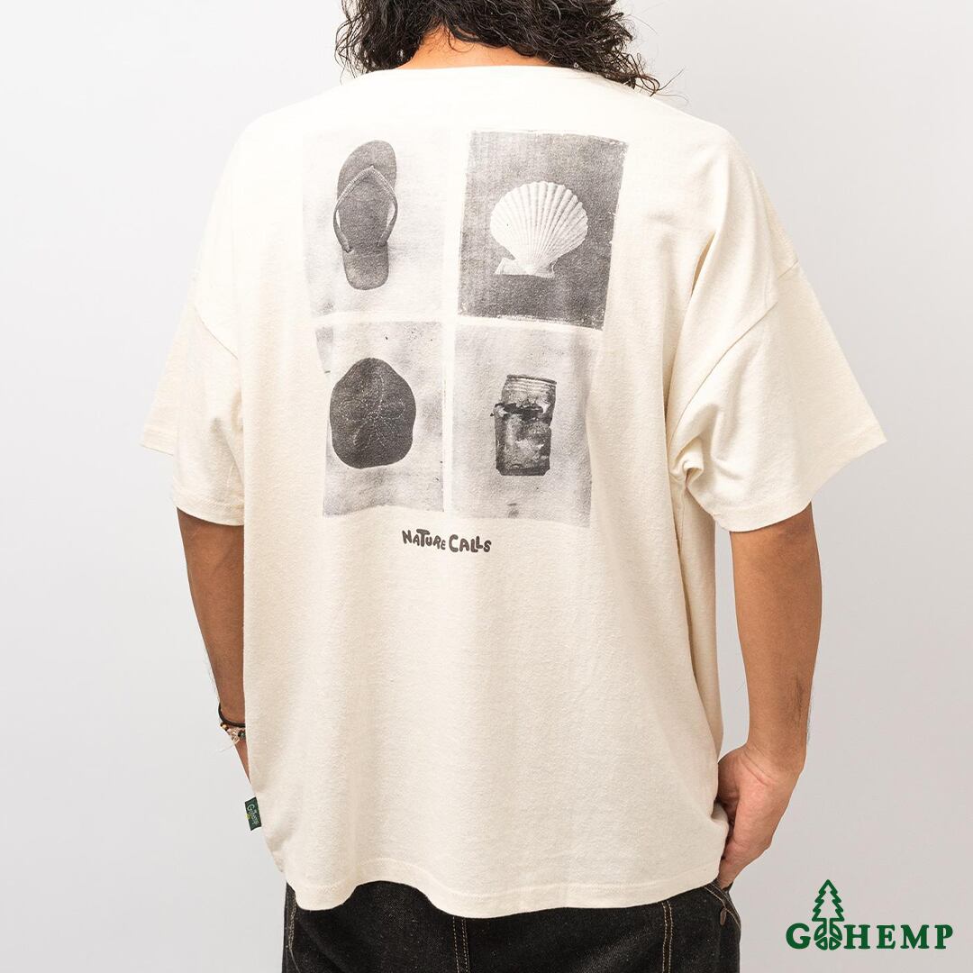 GOHEMP / ゴーヘンプ】NC MONO TONE WIDE POCKET TEE / ネイチャー