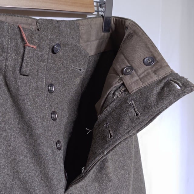NOS ? 1940s Swedish Army Wool Pants / デッドストック？ユーロ