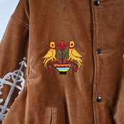Leh / Embroidery SKA Reversible Blouson (キャメル表側)