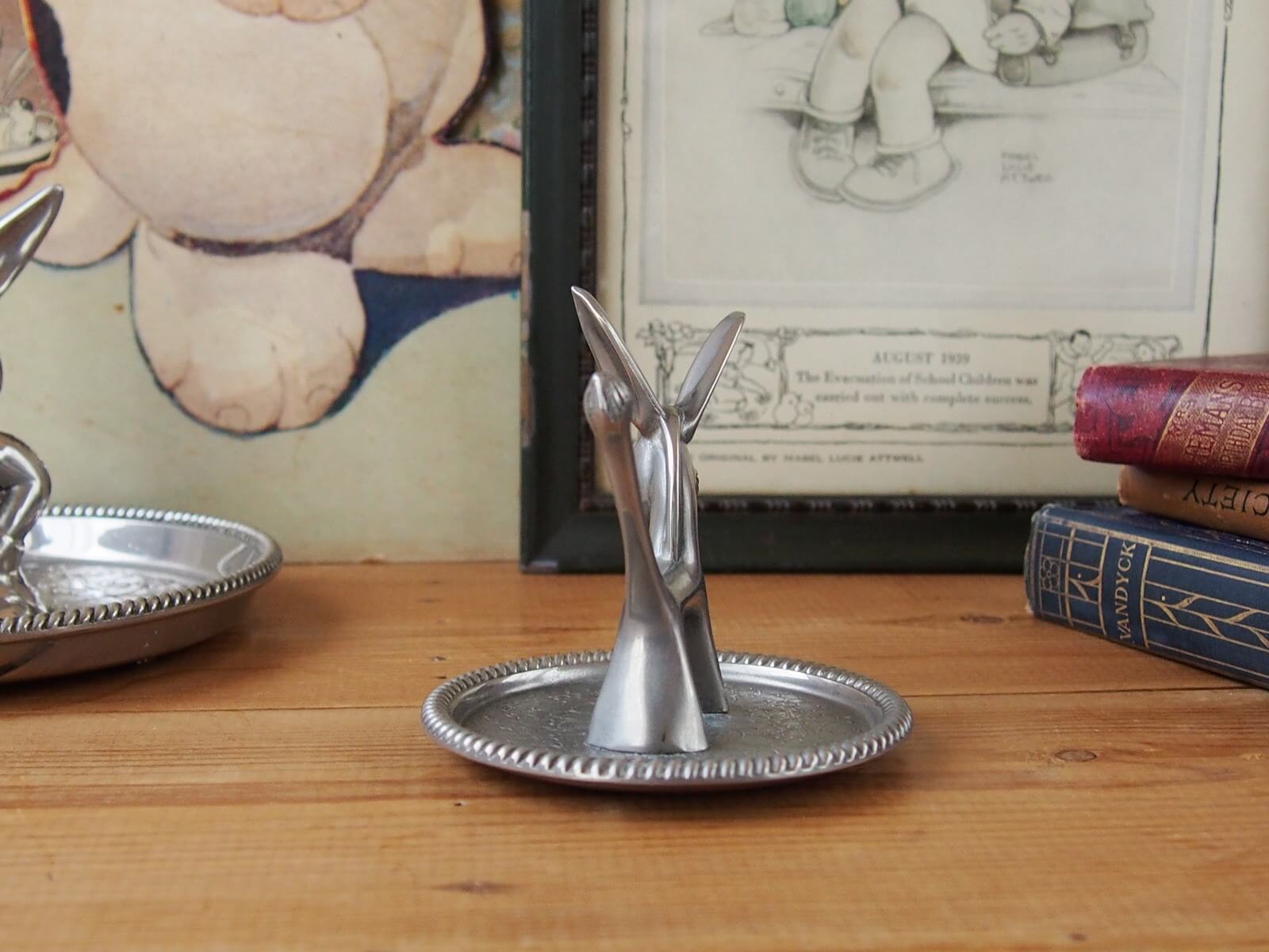 フレンチエレガント　アクセサリーホルダー　リングホルダー　陶器　アンティーク フレンチエレガント アクセサリーホルダー リングホルダー 陶器