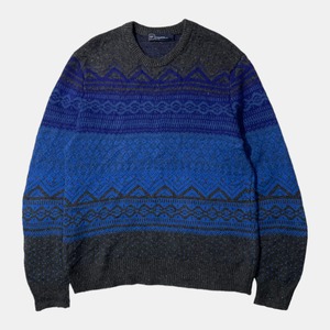 USED GAP knit sweater - charcoal,blue