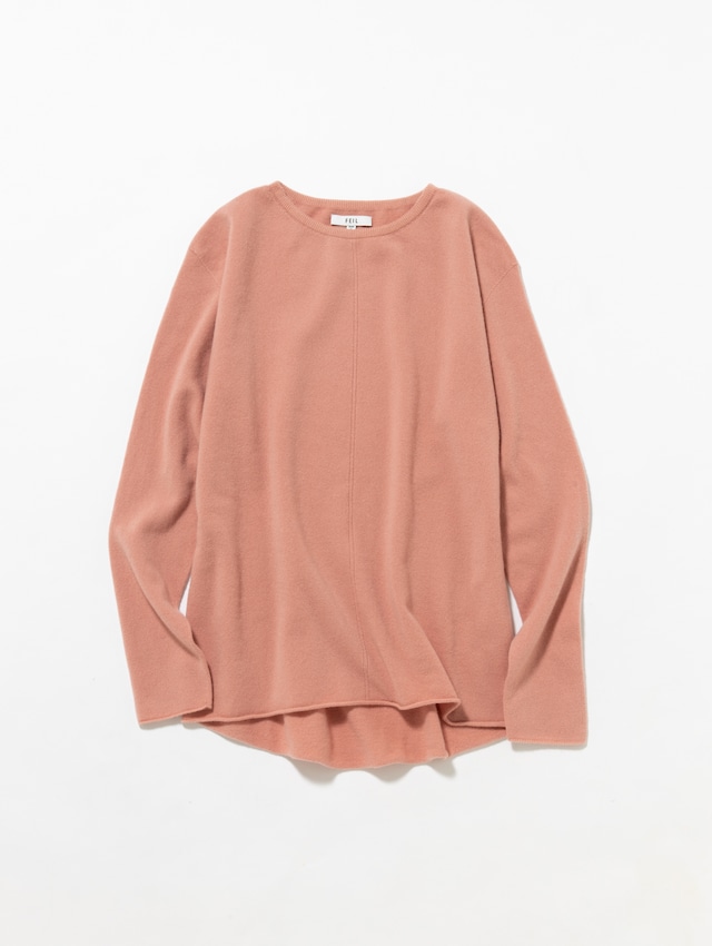 CREW-NECK ROUND TAIL PULLOVER〈PINK〉
