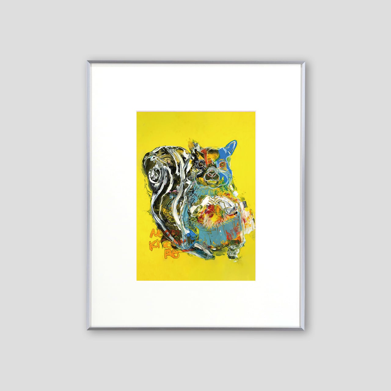 北村直登 泳ぎ続ける鯉　F3 縦27cm 横22cm 原画 F3 「26614 太陽の光を浴びる鯉」 | NAOTO KITAMURA ONLINE STORE