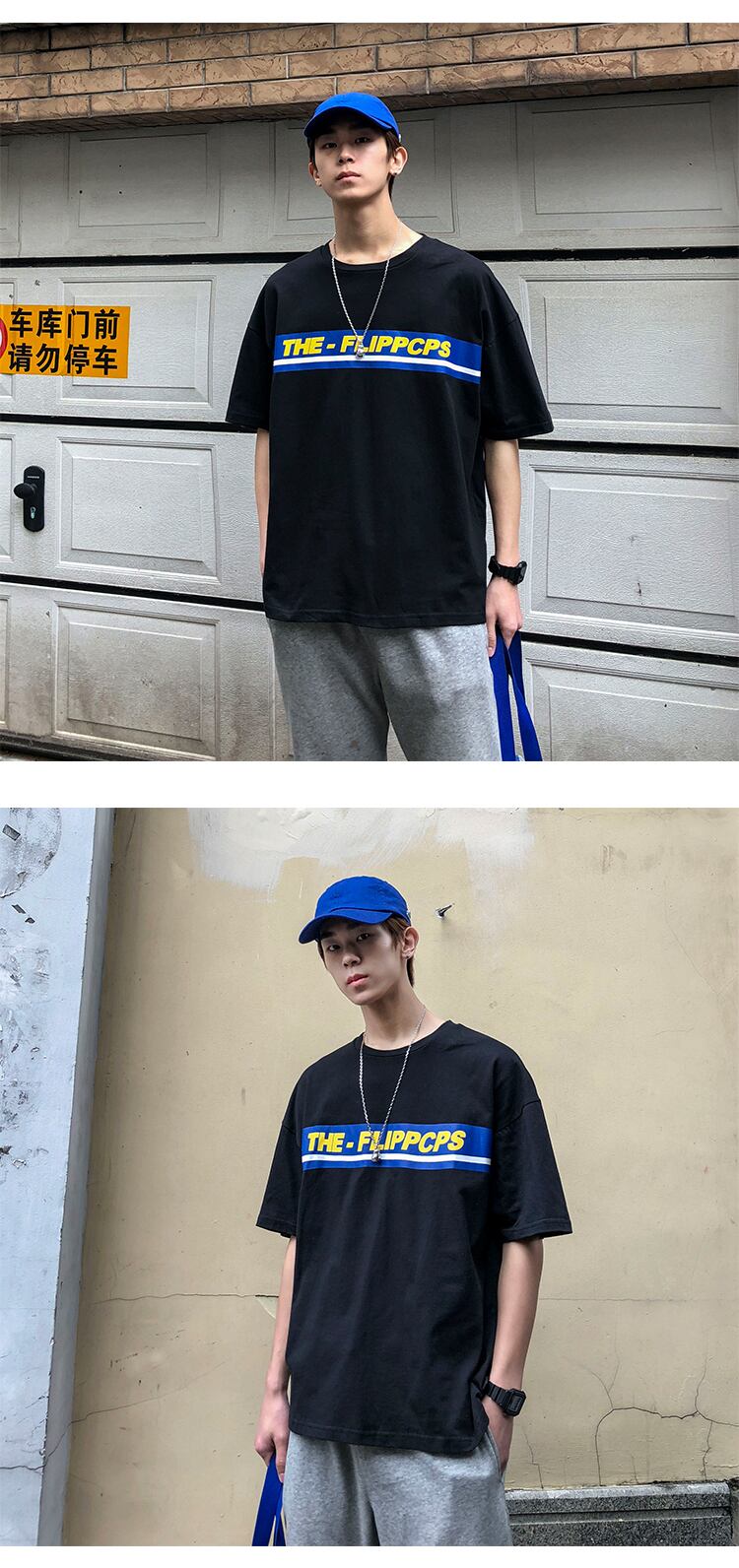 全3色 Tシャツ カットソー プリント カジュアル シンプル