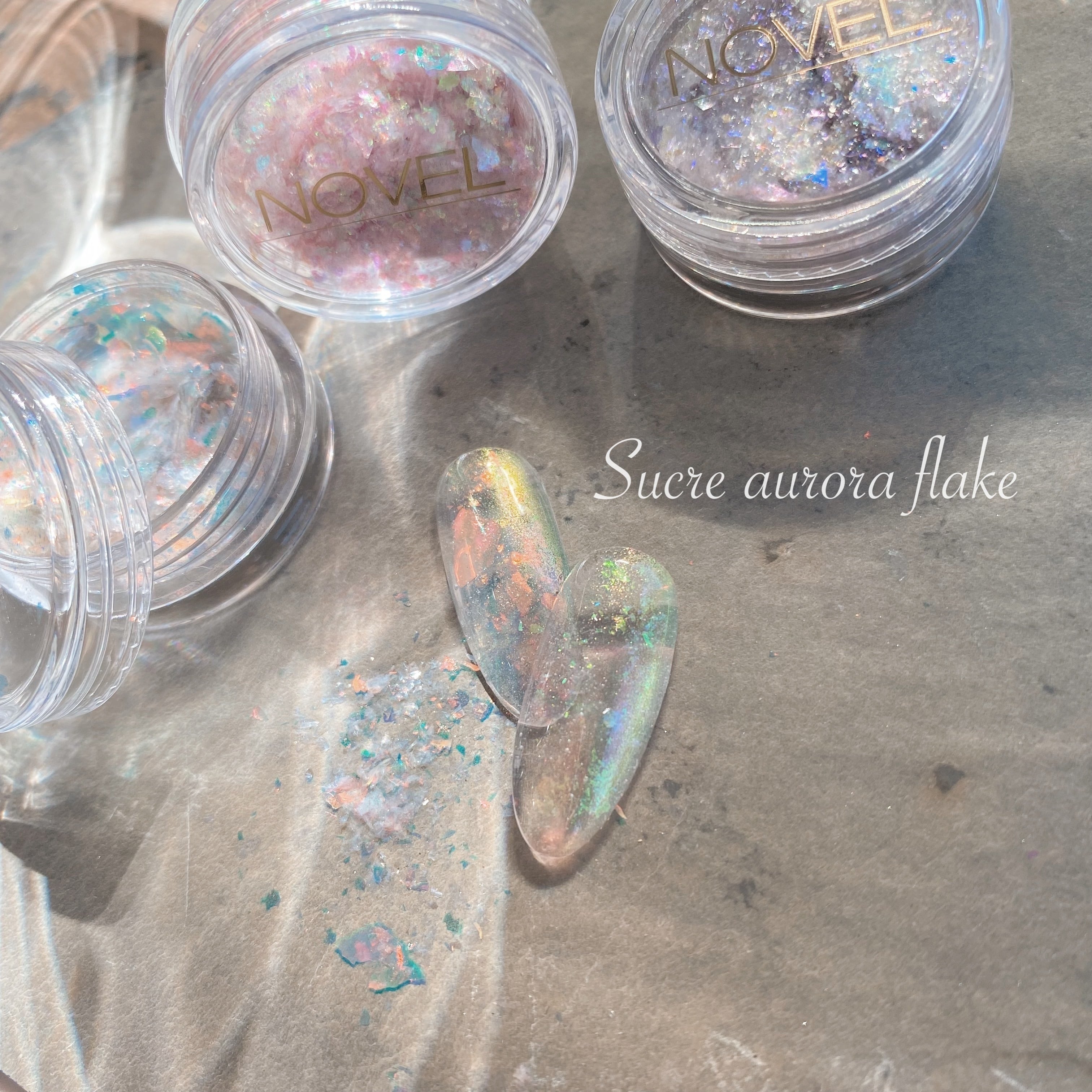 H330-H332 Sucre aurora flake | atelier NOVEL