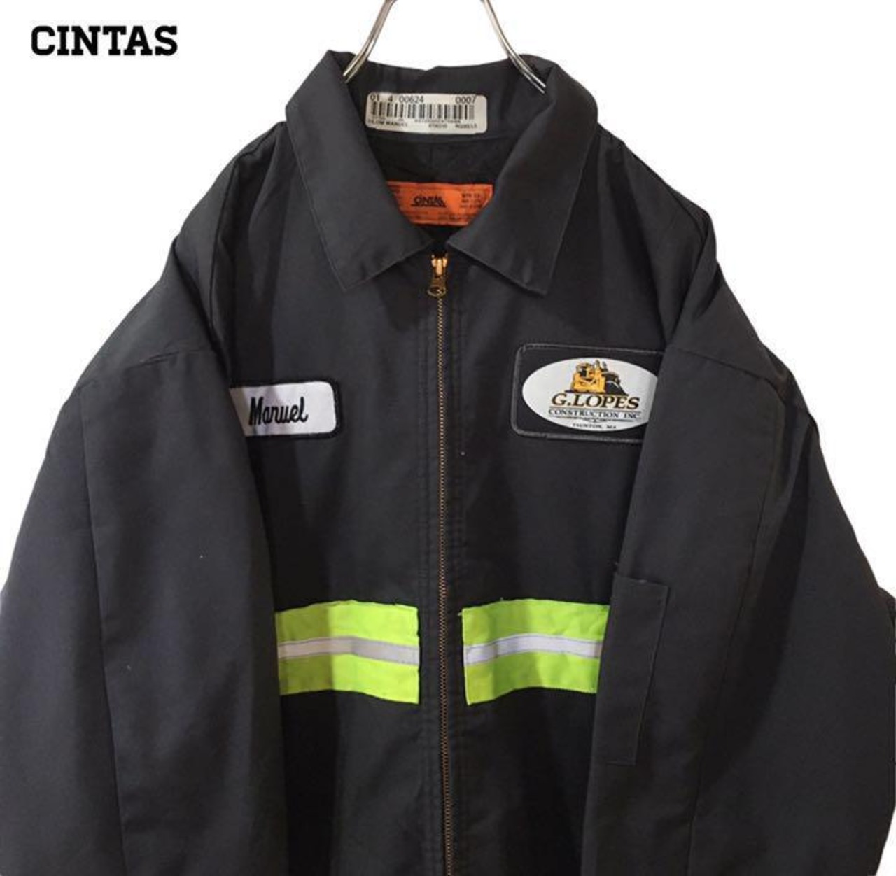 US輸入】CiNTAS ワークジャケット 企業ロゴ 刺繍 中綿 リフレクター 