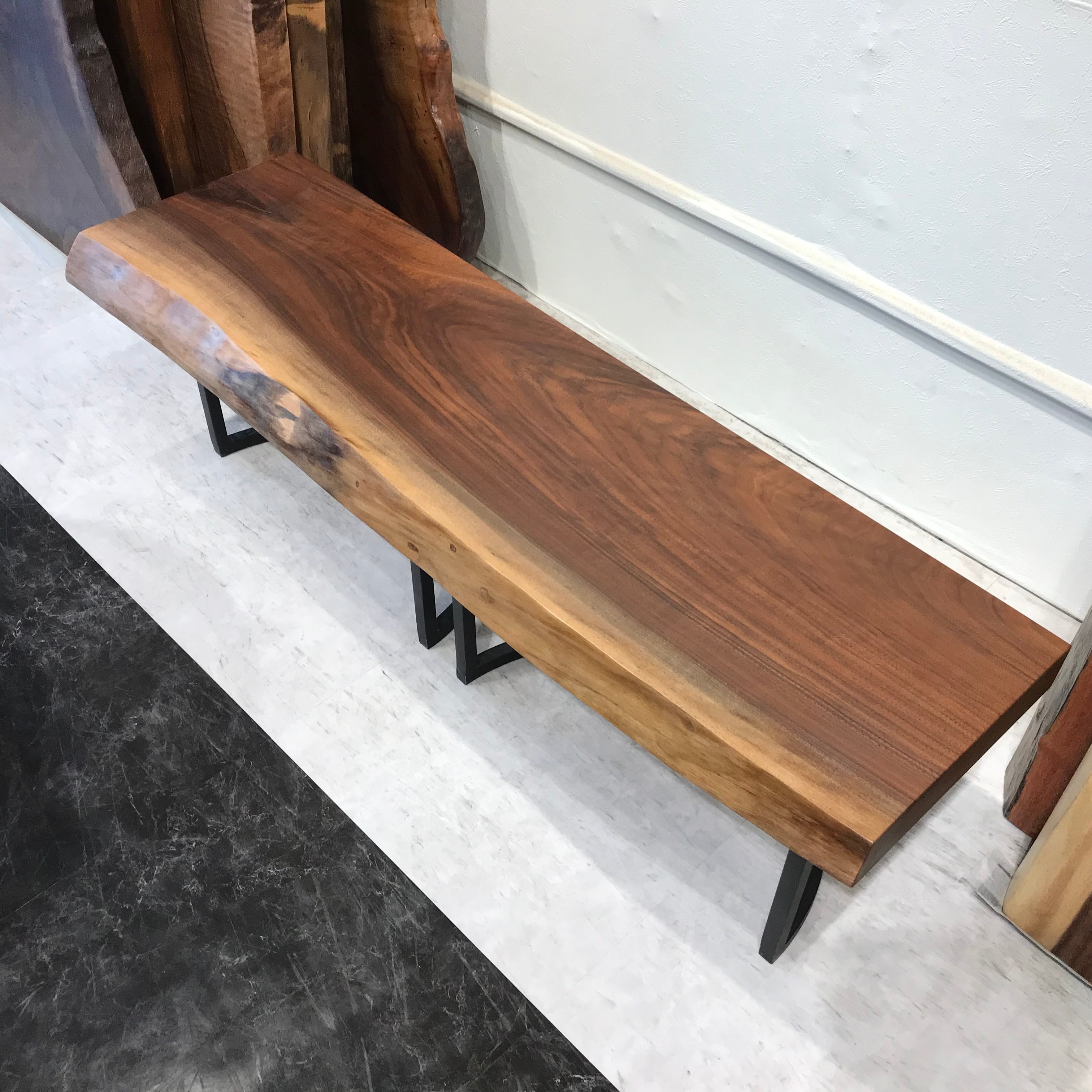 ウォールナット_1200×300-340×60_横浜元町店_テーブル天板/一枚板 252464-1