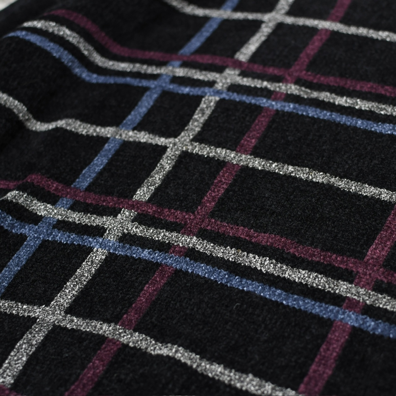 Craft & Barrow check chenille knit