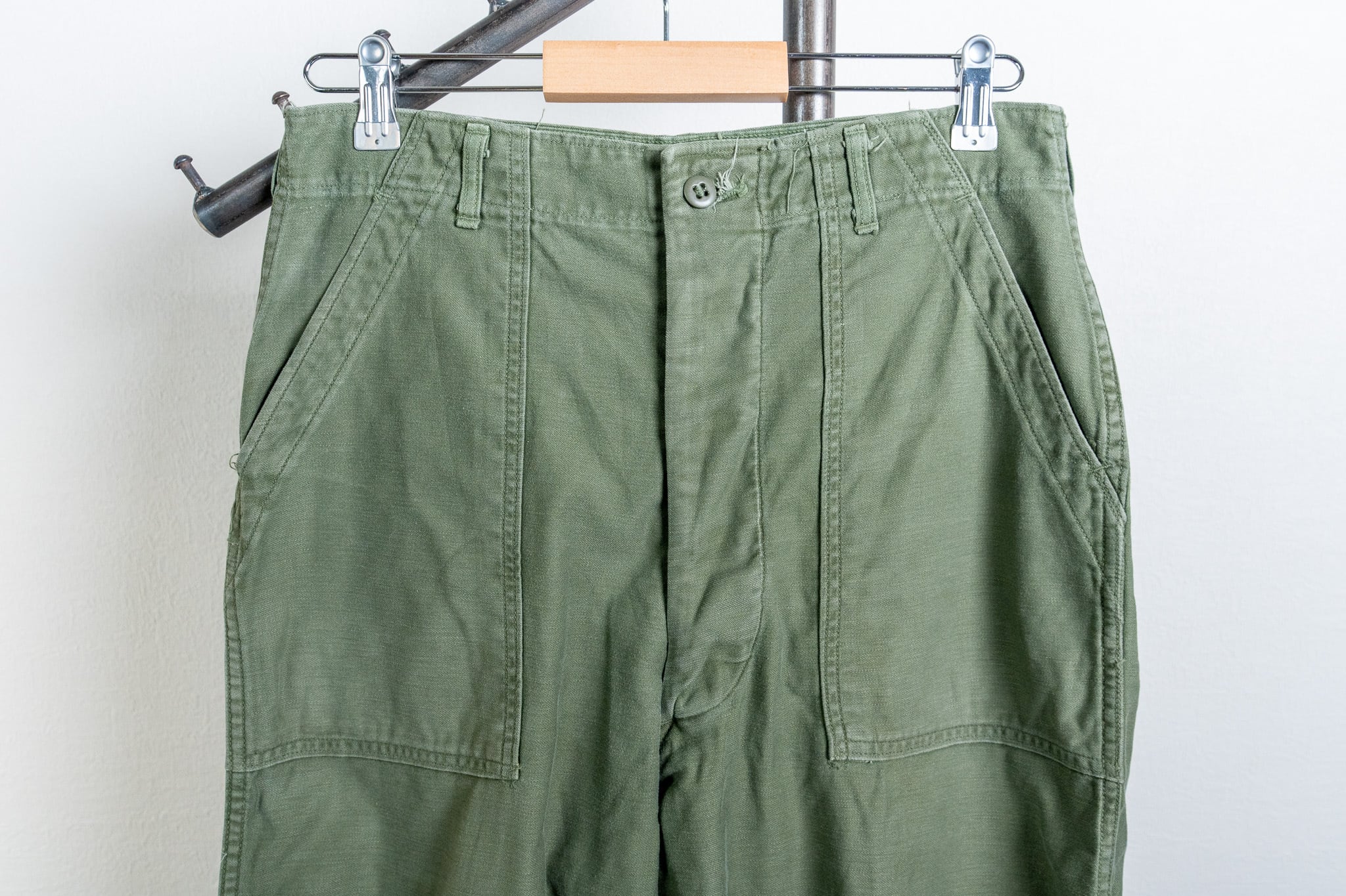 32×33】U.S.Army Utility Trousers OG-107 Used 実物 米軍 ベイカー