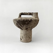 Stone Mushroom Top Bridge Handle Vase / ストーンマッシュルーム トップブリッジハンドル ベース