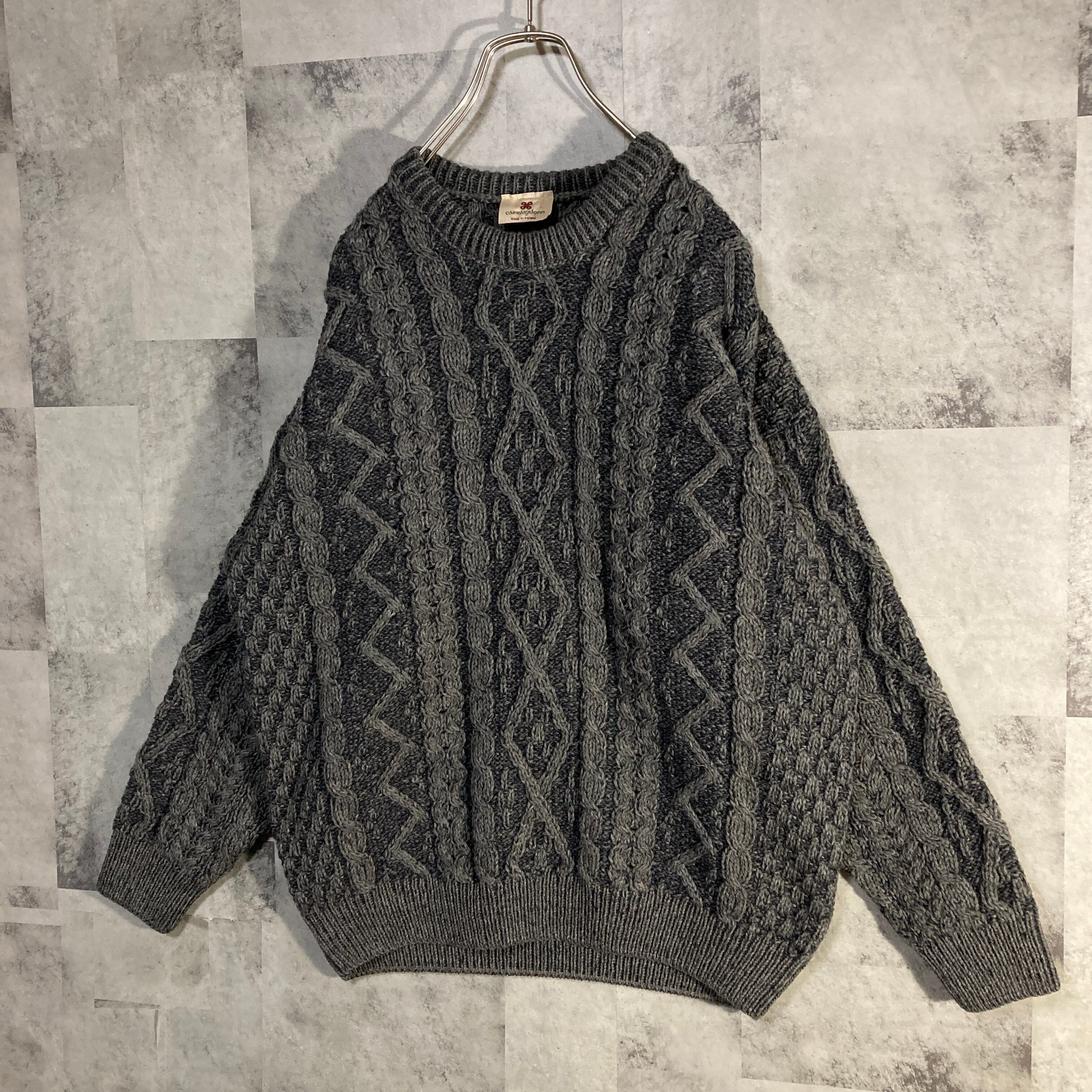 アイルランド製 CARRAIG DONN キャレイグ ドン ケーブル編みニット