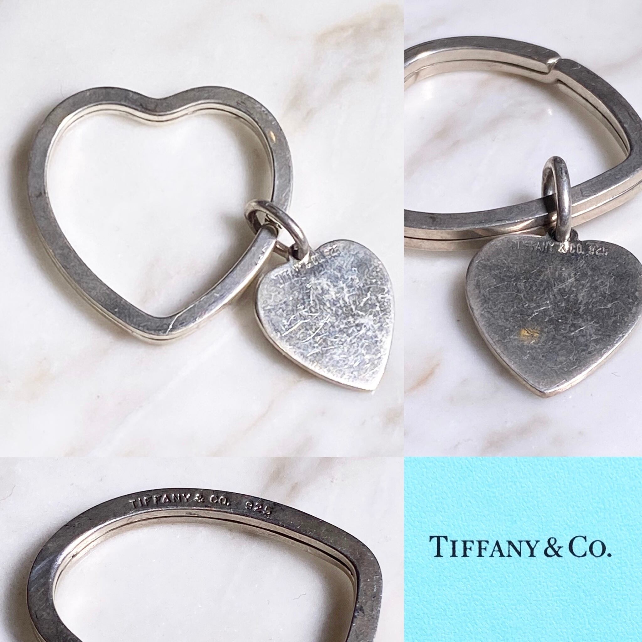 TIFFANY silver heart motif key holder | NOIR ONLINE