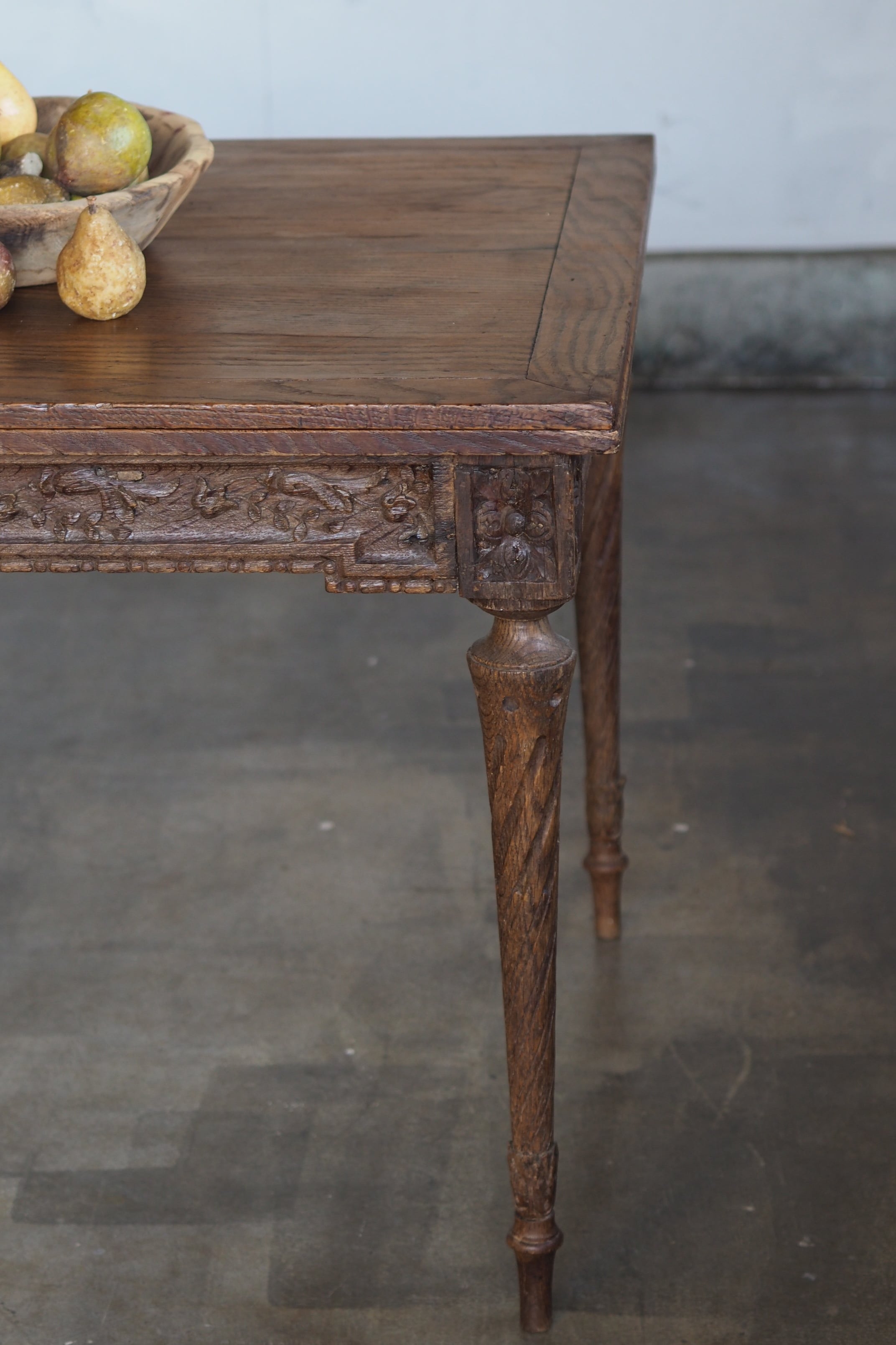 オーク 木彫テーブル-antique oak table | アンティーク.ヴィンテージ