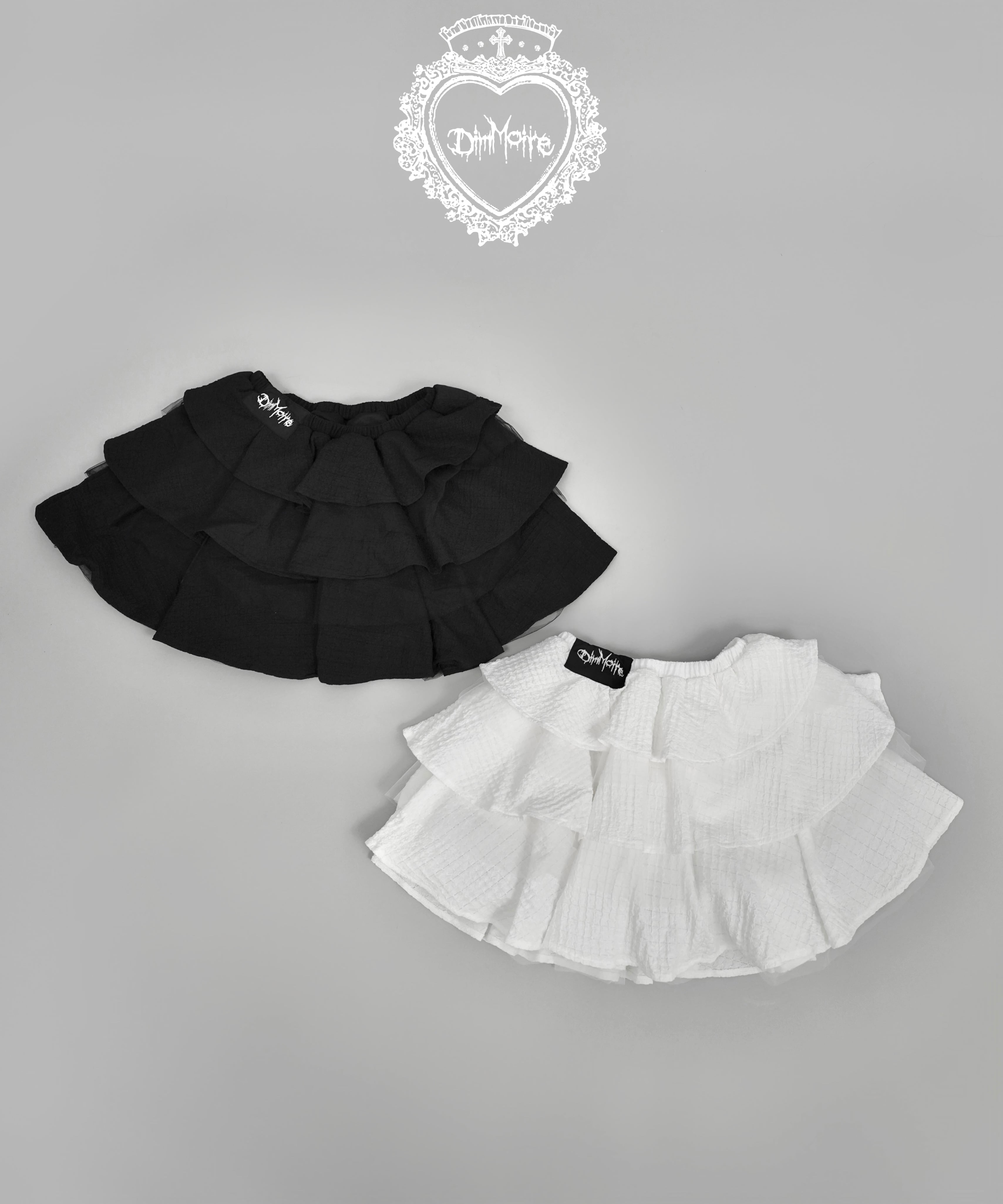 ふんわりフリルスカート【Black】 | DimMoire