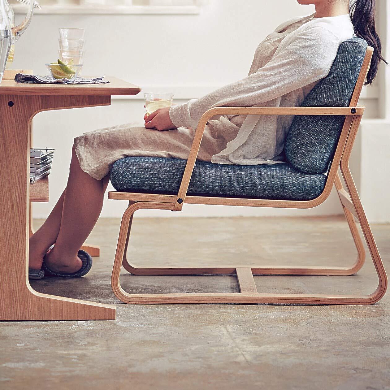 無印良品 リビングでもダイニングでもつかえるソファチェア3脚セット